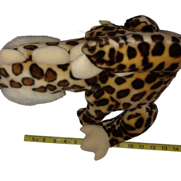 BJ Toy Company Brown Leopard Print Dinosaur Plush Stuffed Dinosaur - Picture 5 of 10